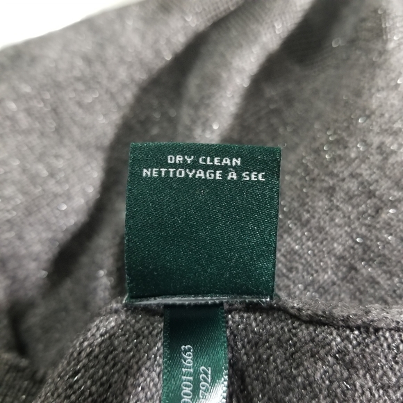 Lauren Ralph Lauren Gray Sparkle Sleeveless Shirt - Picture 8 of 8